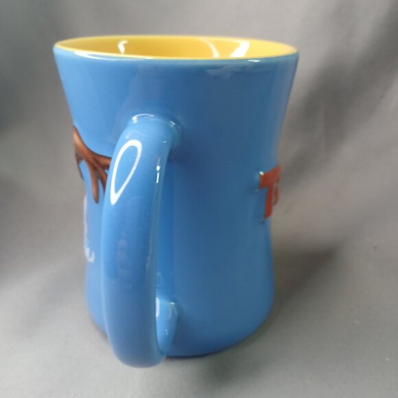 Looney Tunes Tasmanian Devil TAZ 3d Coffee Mug Tea Cup Vintage Stoneware Blue - Picture 2 of 8